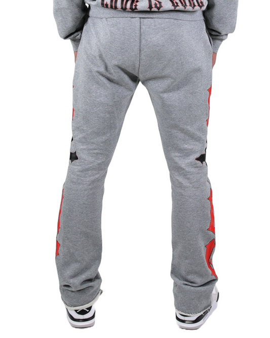 EVOL + VE Love is Evol Flare Sweats Grey