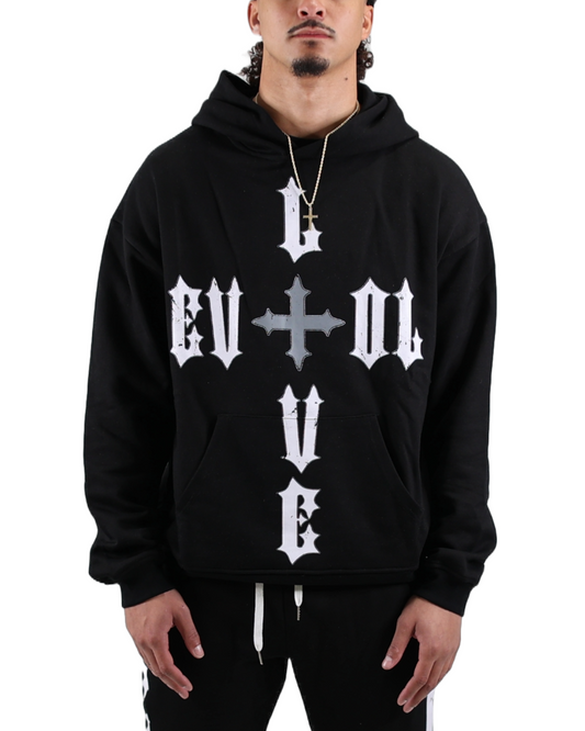 EVOL + VE Love is Evol Hoodie Black