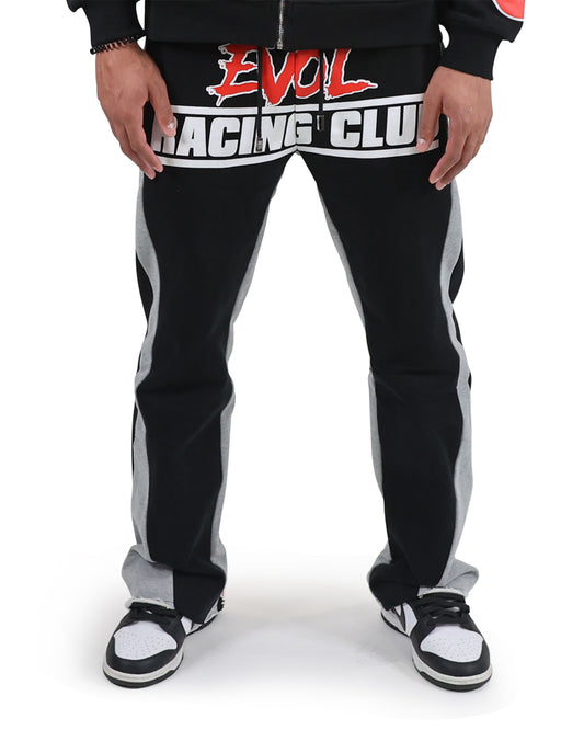 EVOL All Gas No Breaks Flare Fleece Bottoms Black/Red