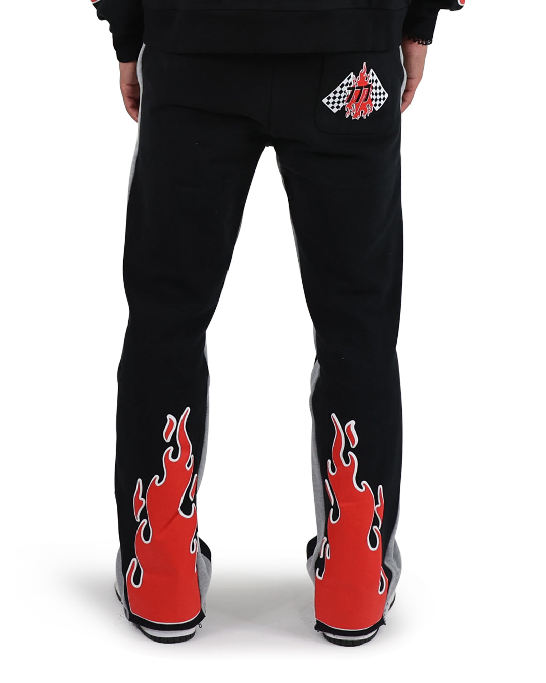 EVOL All Gas No Breaks Flare Fleece Bottoms Black/Red