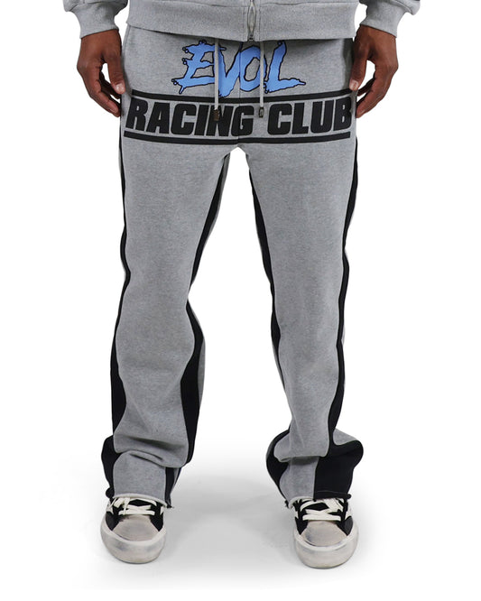 EVOL All Gas No Breaks Flare Fleece Bottoms Grey/Blue