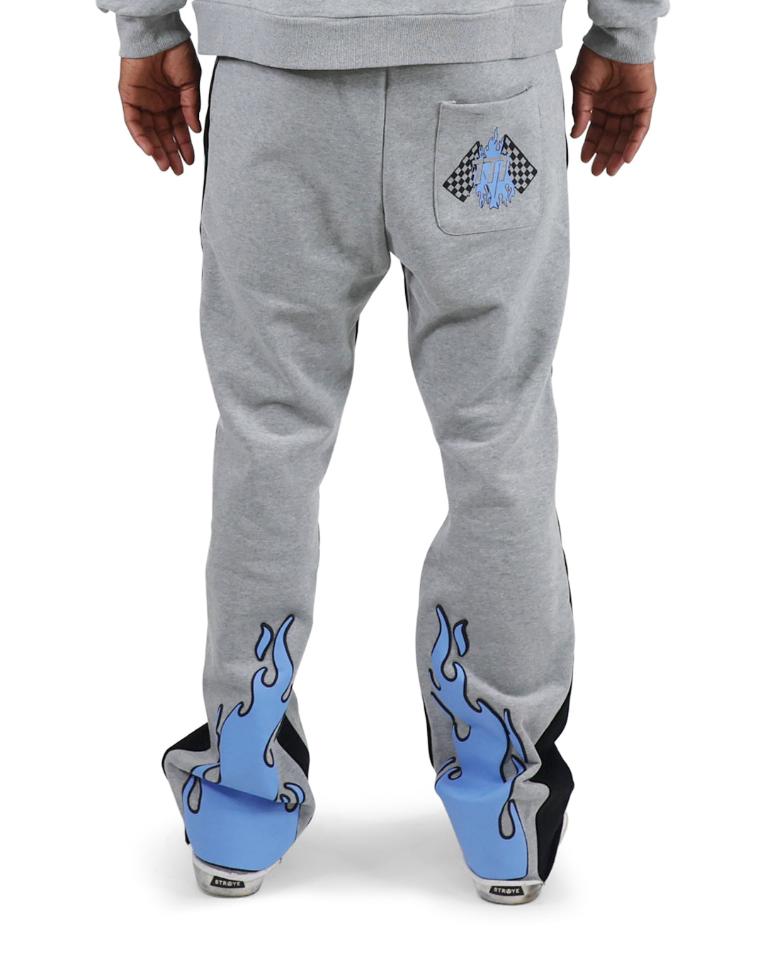EVOL All Gas No Breaks Flare Fleece Bottoms Grey/Blue