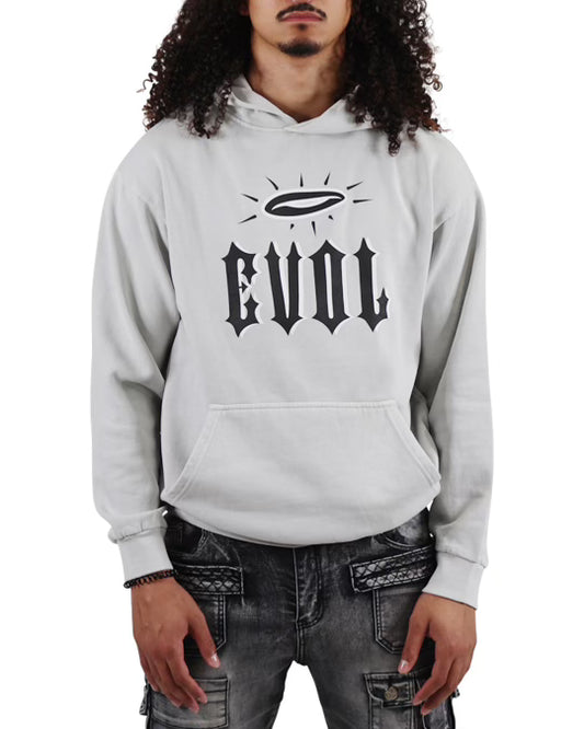 EVOL Halo Over Skull Hoodie Grey/Black/White