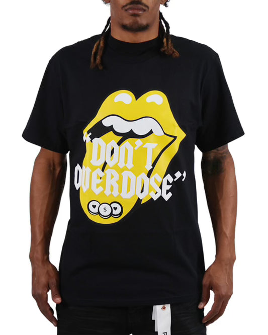 EVOL Love Is A Drug Tee Black and Yellow