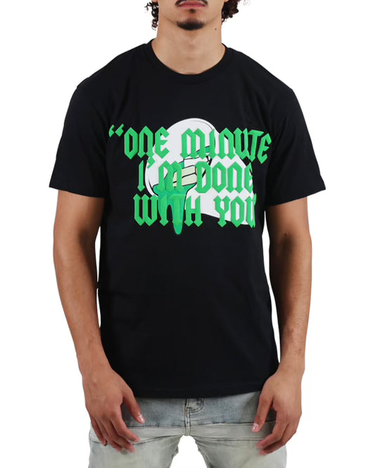 EVOL Double Cup Tee Black/Green