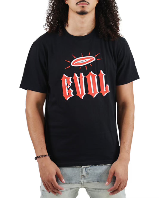 EVOL Halo Over Skull Tee Black/Red/White