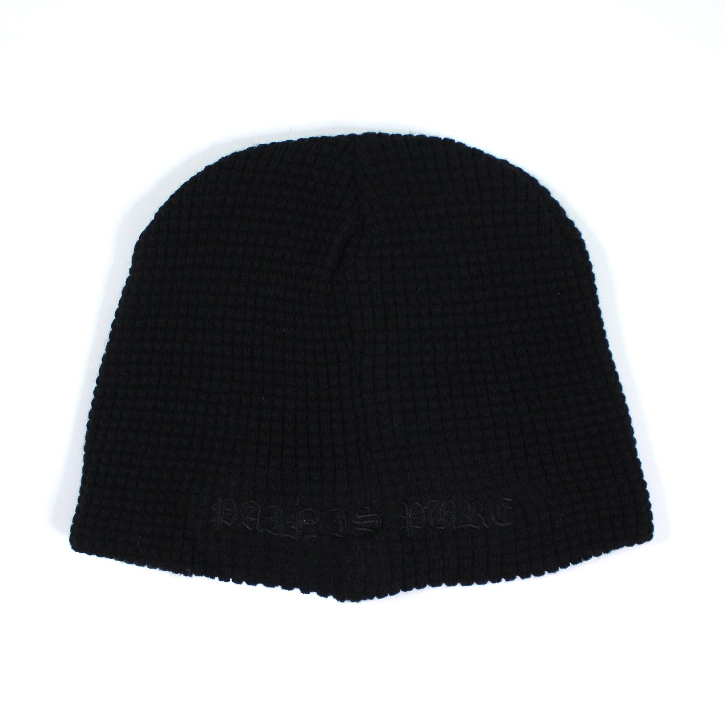 Pain Is Pure 'Pure' Logo Textured Beanie Black/Black