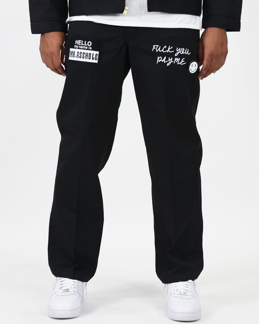 EVOL Mr.Ass Hole Dickies New Edition Pants Black