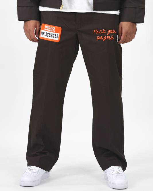 EVOL Mr.Ass Hole Dickies New EditIon Pants Brown