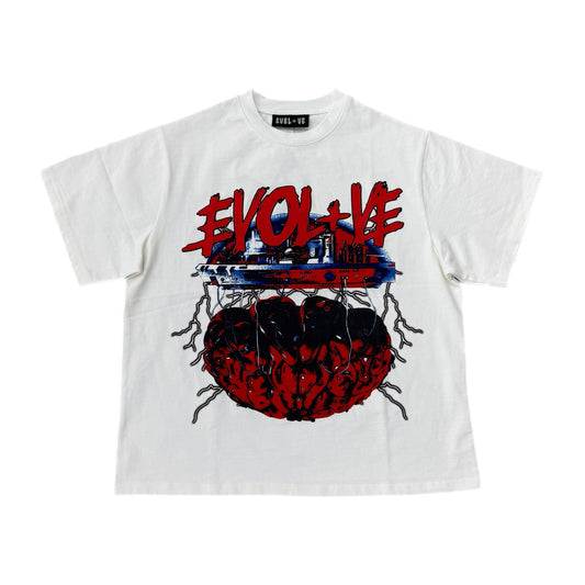 EVOL+VE From Simple To Complex Heavy Tee White