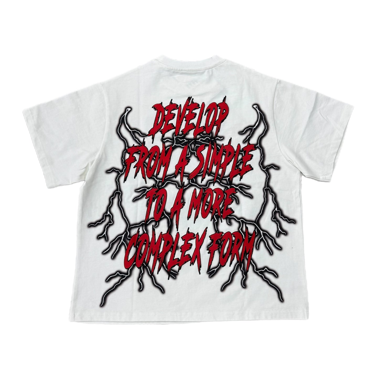 EVOL+VE From Simple To Complex Heavy Tee White