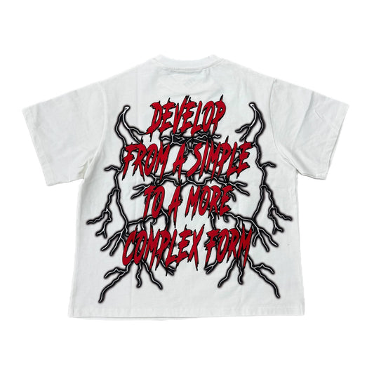 EVOL+VE From Simple To Complex Heavy Tee White