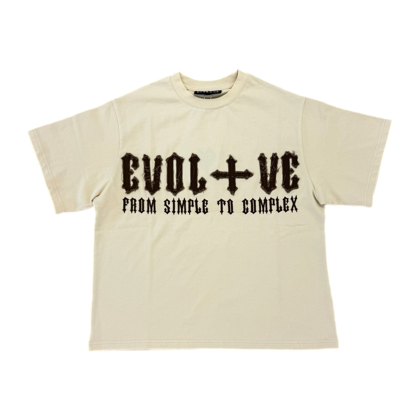 EVOL+VE From Simple to Complex Tee Cream/Brown