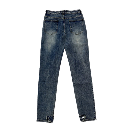 Lonely Nights Ankle Snap-Zip Blue Denim