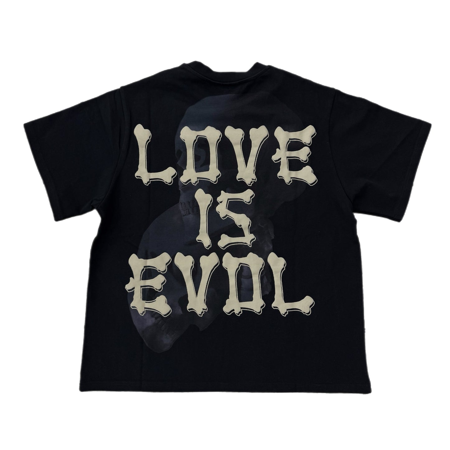 EVOL+VE Till Death Skeleton Heavy Tee Black
