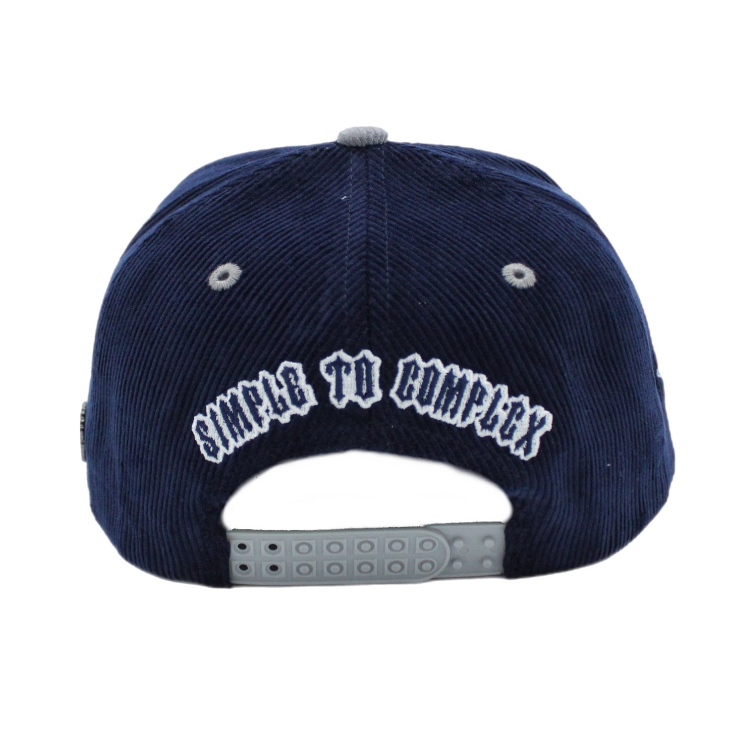 EVOL + VE CORDUROY TRUCKER HAT NAVY/GREY