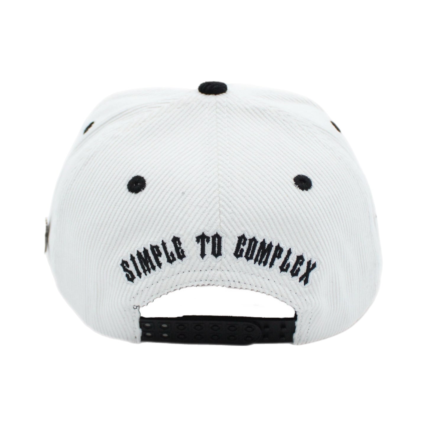 EVOL + VE CORDUROY TRUCKER HAT WHITE/BLACK