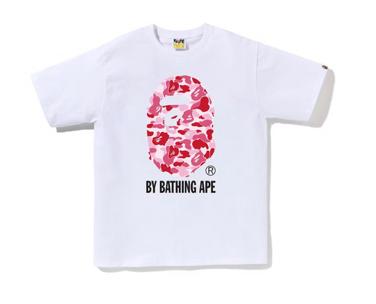 BAPE ABC Camo By Bathing Ape Tee (SS23) White/Pink