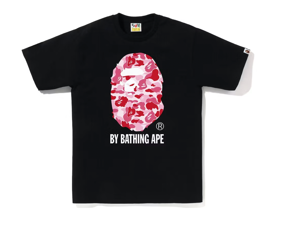 BAPE ABC Camo By Bathing Ape Tee (SS23) Black/Pink