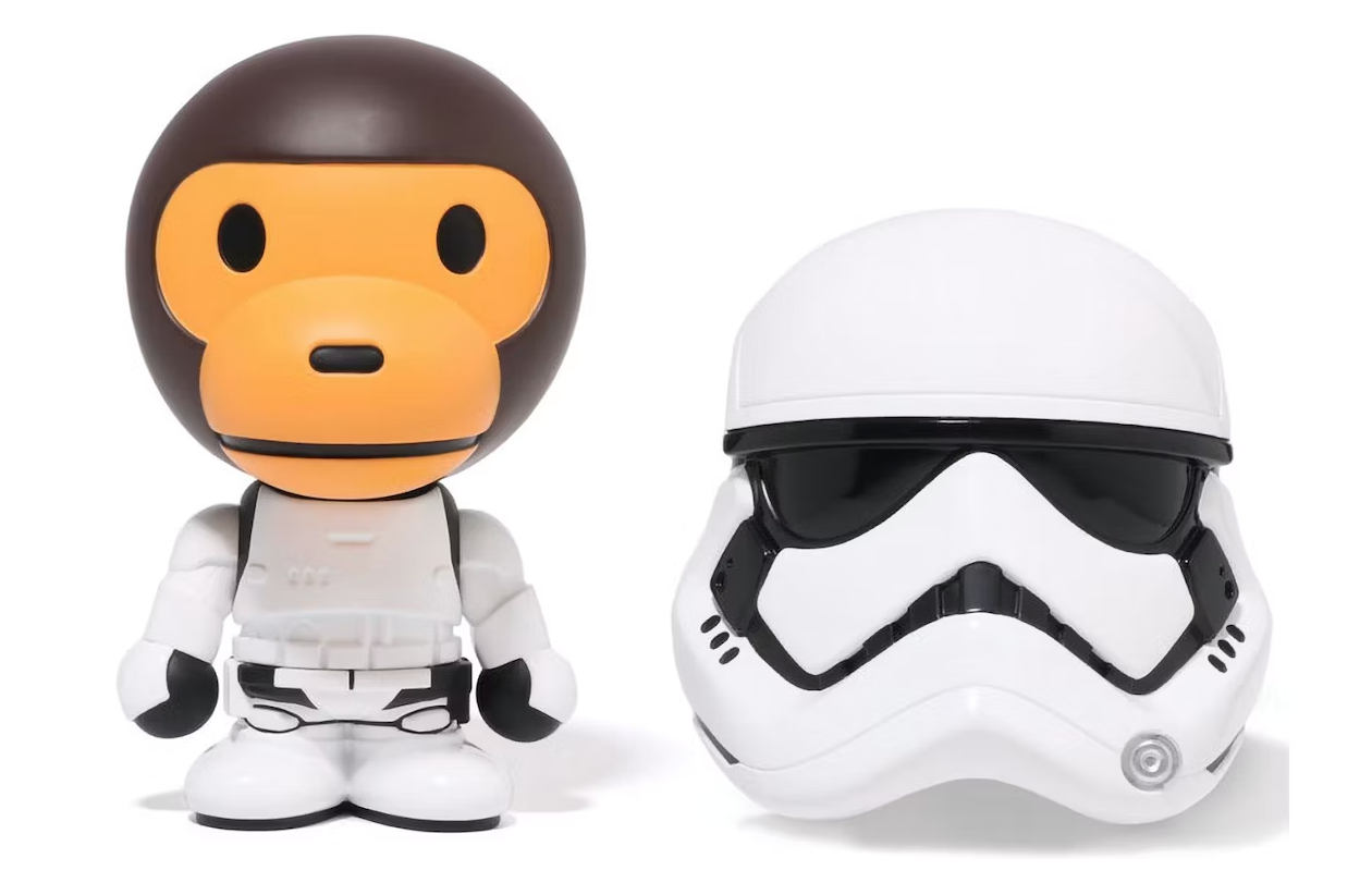 BAPE Star Wars x Baby Milo VCD First Order Stormtrooper Figure White –  Upper Level 916