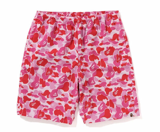 BAPE ABC Camo Beach Shorts (SS23) Pink