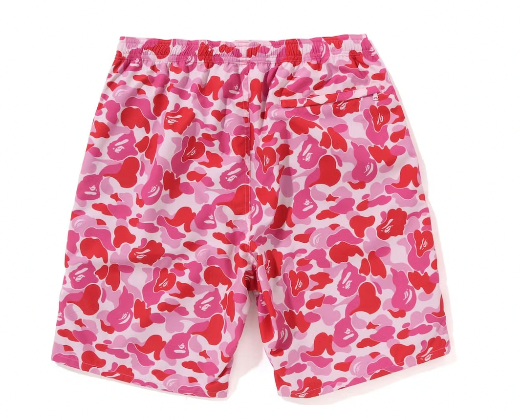 BAPE ABC Camo Beach Shorts (SS23) Pink