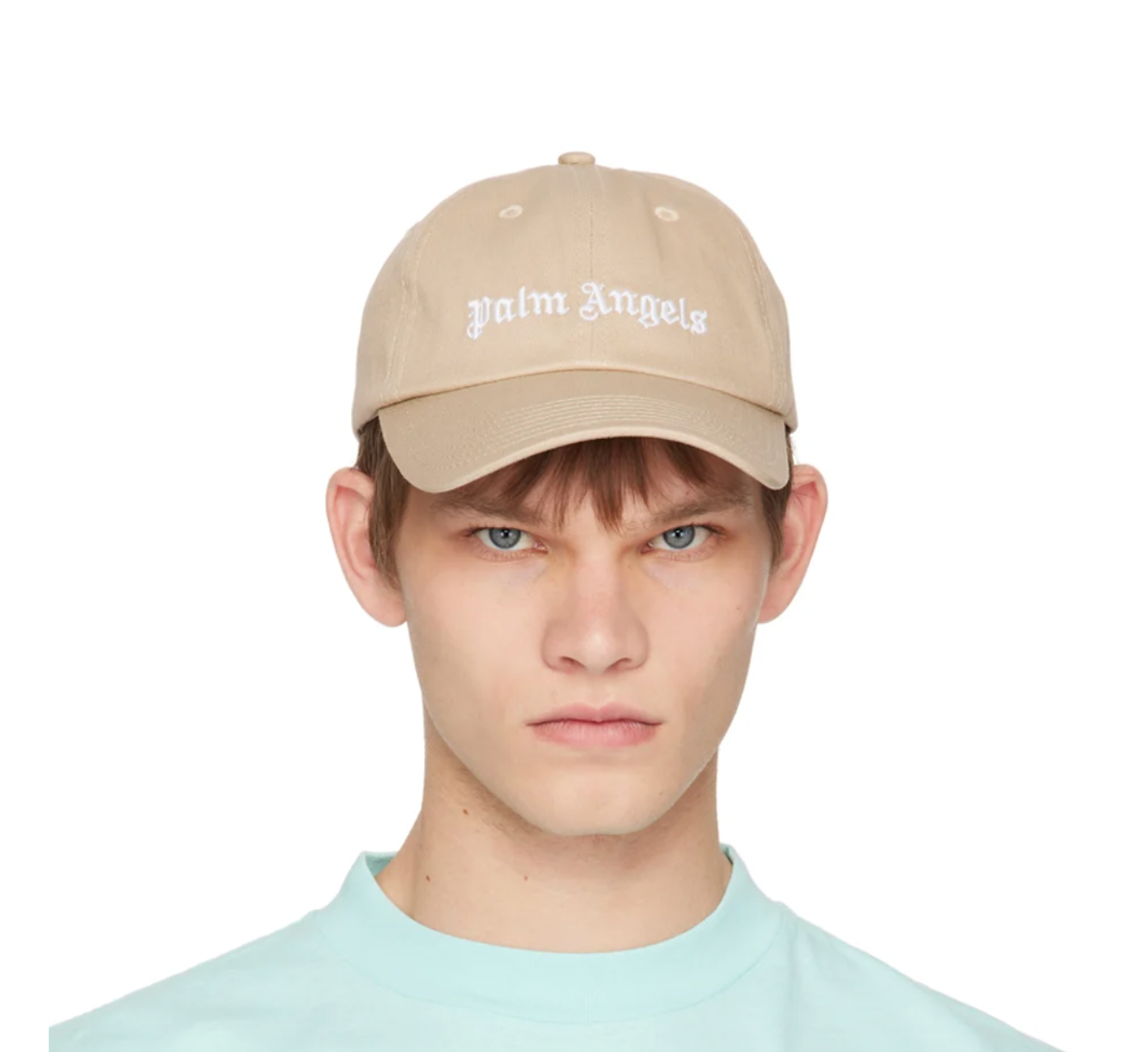 PALM ANGELS Beige Classic Cap