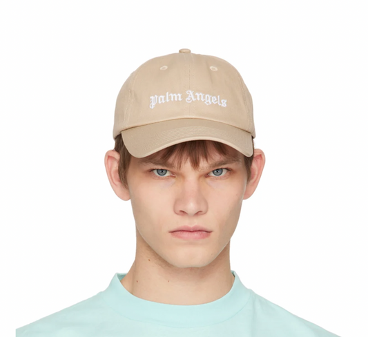 PALM ANGELS Beige Classic Cap
