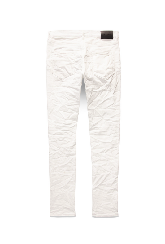 Purple Brand Optic White Knee Blowout Jeans