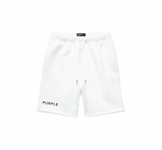 Purple Brand Hwt Fleece Short White/Black
