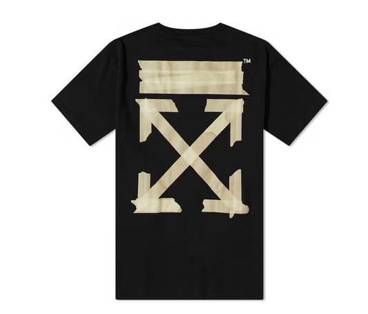 Off-White Slim Fit Tape Arrows T-shirt Black/Beige