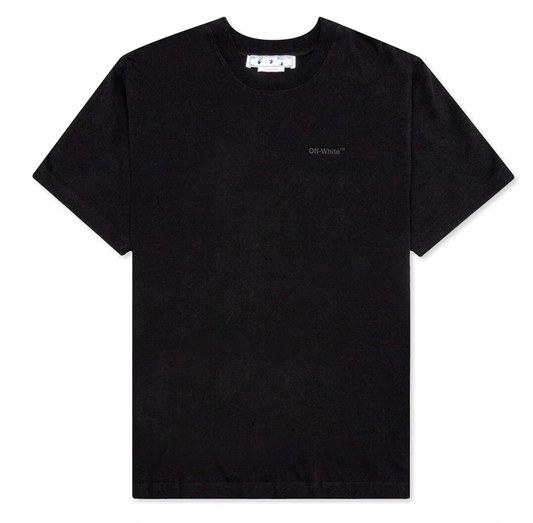 OFF-WHITE DIAG TAB SLIM S/S TEE BLACK/BLACK