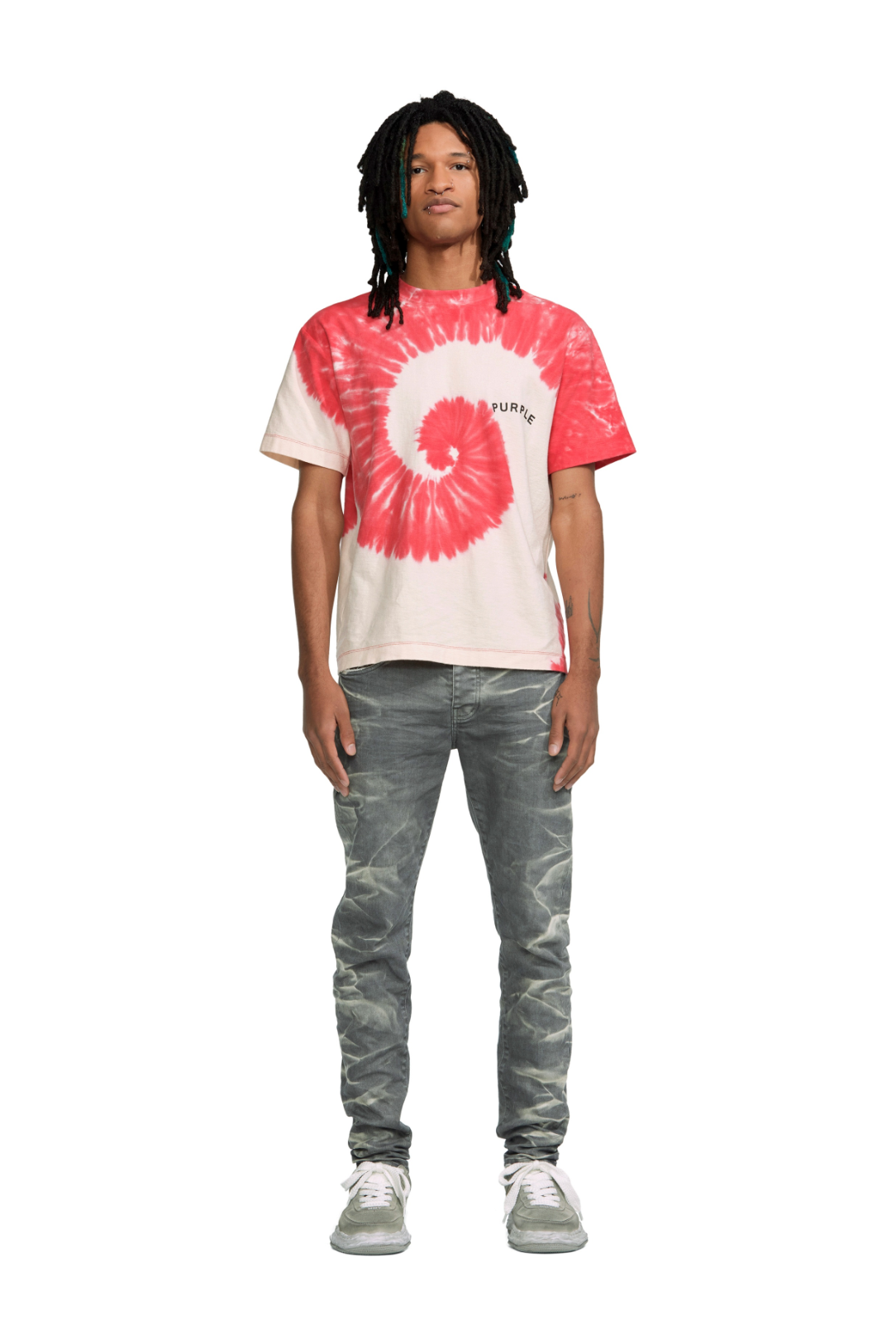 Purple Brand Charcoal Faded Side Seam Denim