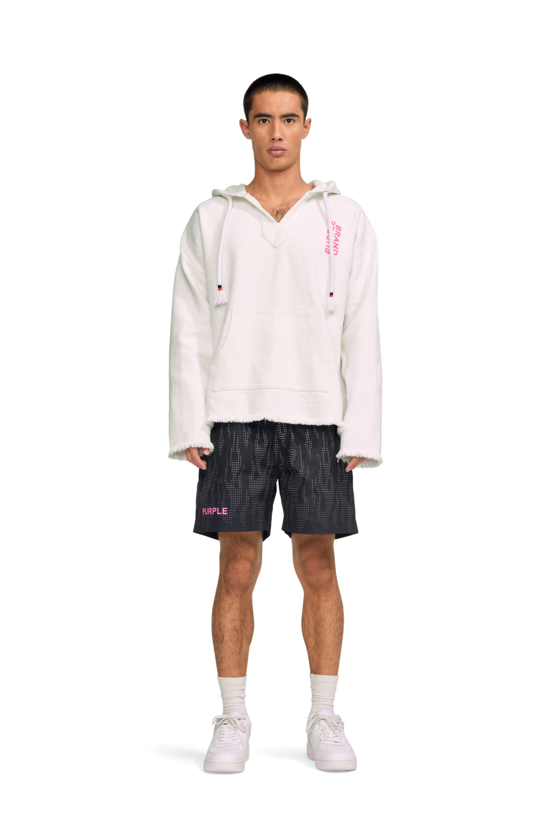 Purple Brand All Round Flame Short Black/White