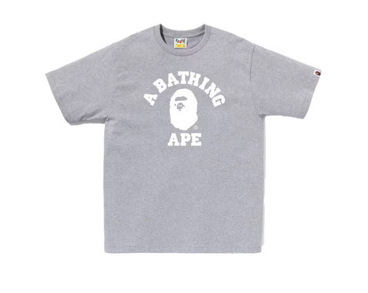BAPE Bicolor College Tee Grey