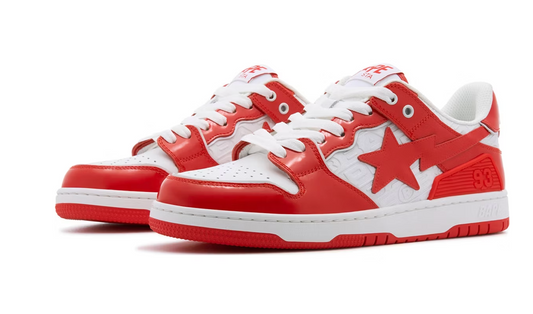 A Bathing Ape Bape SK8 Sta Red White