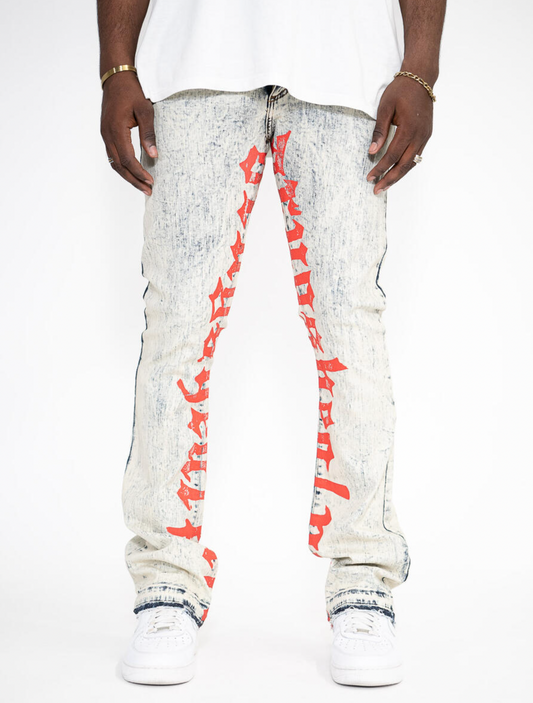 Golden Denim The Stacked - Garnet