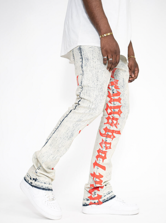 Golden Denim The Stacked - Garnet