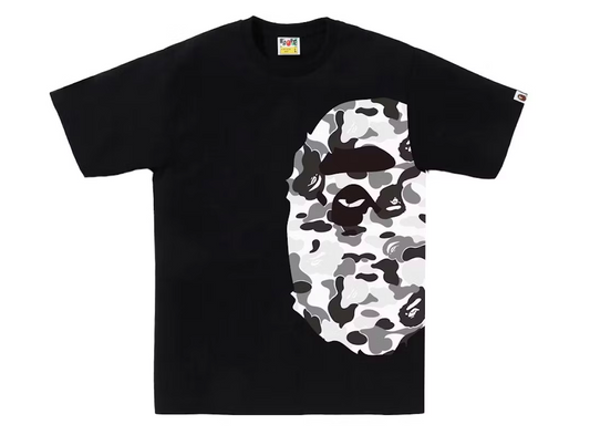 BAPE ABC Camo Side Big Ape Head Tee Black/Grey