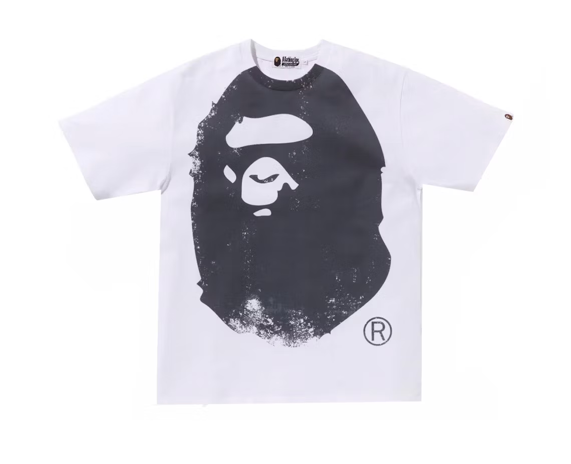 BAPE Overprinted Ape Head Tee White – Upper Level 916