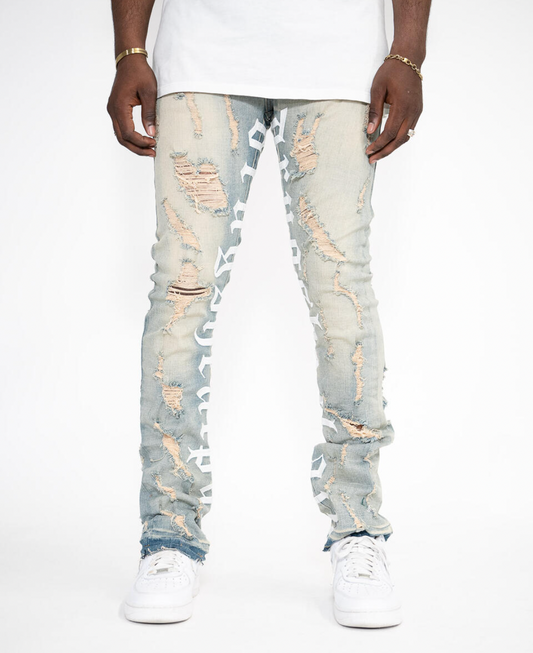 Golden Denim Milwaukee Original Stacked Flare Jeans