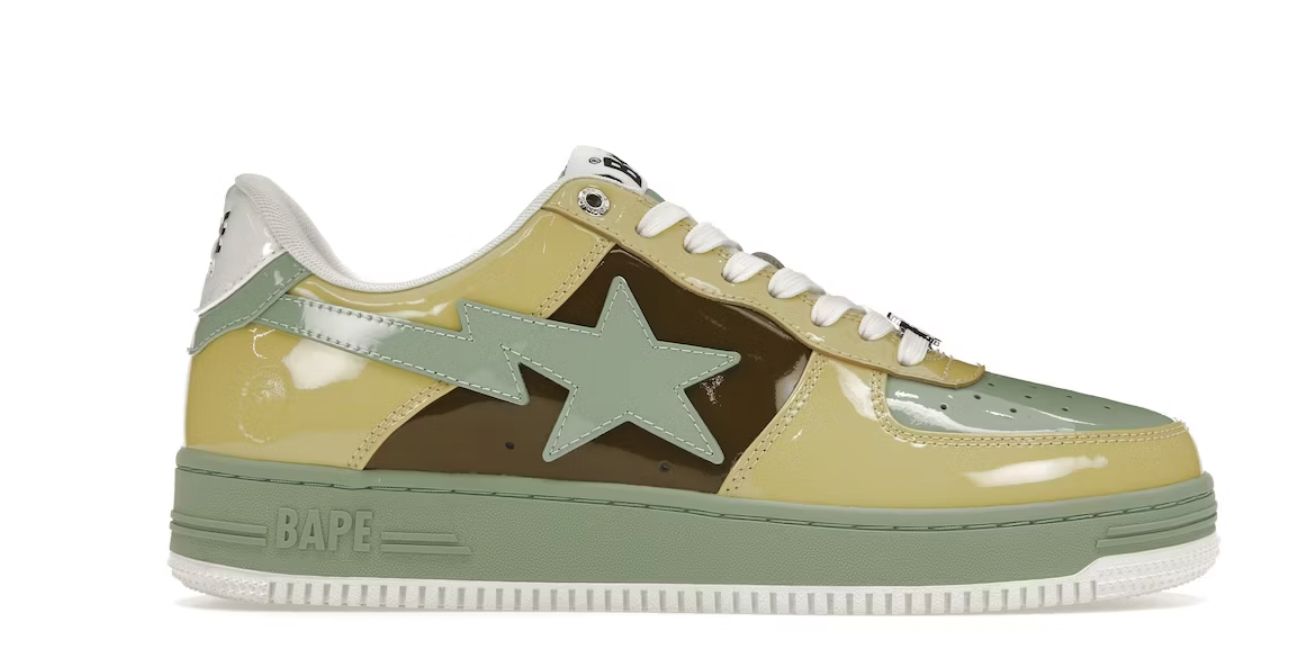 A Bathing Ape Bape Sta Nostalgic Yellow Green