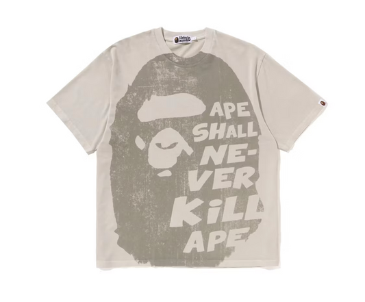 BAPE Big Ape Head Tee Ivory/Ivory