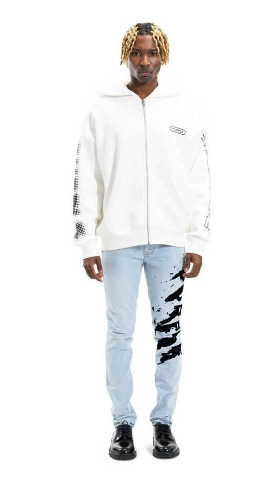 Purple Brand Flocked Painted Wordmark