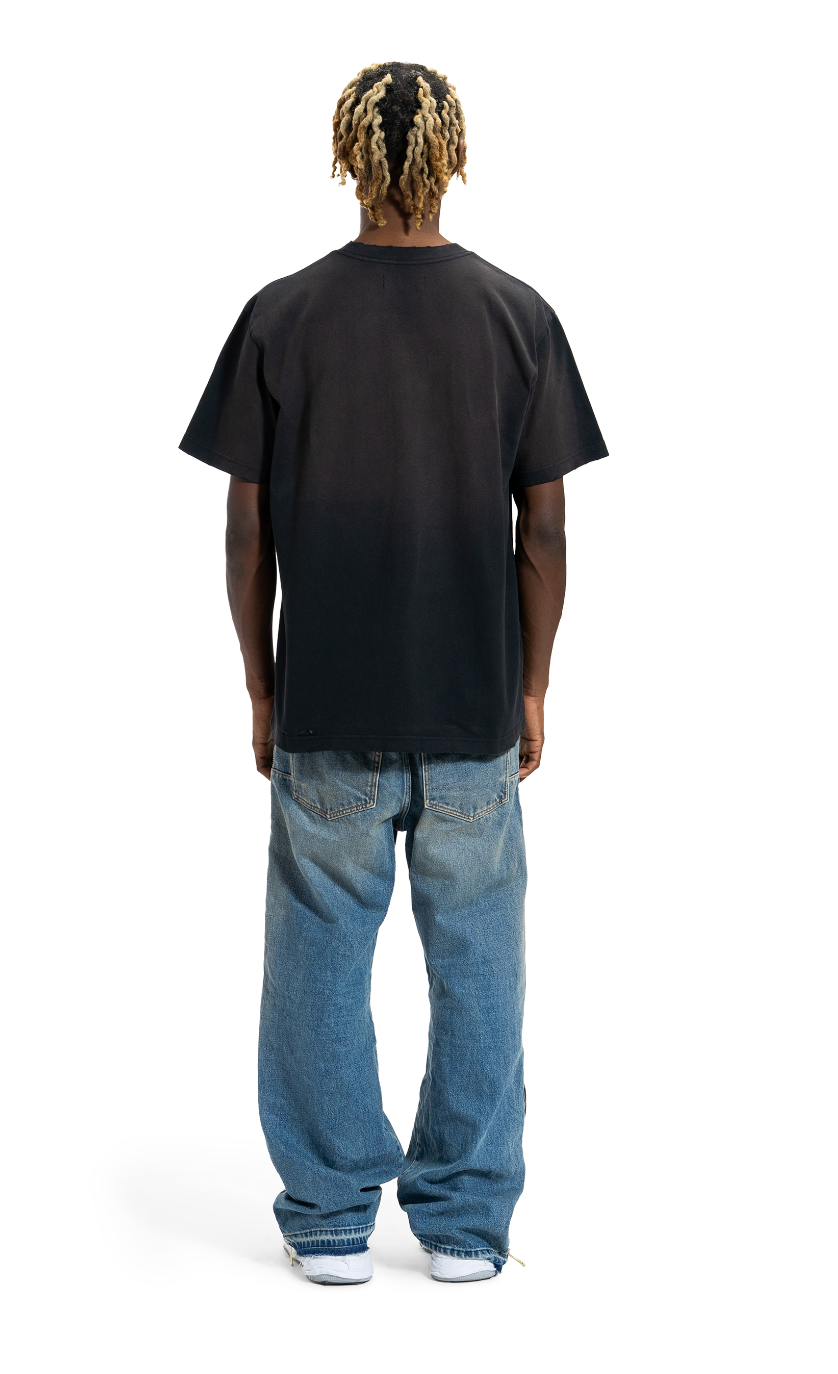 Purple Brand Heavy Jersey Ss Tee (Black and Yellow)