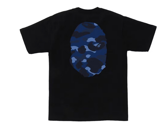 BAPE Color Camo Big Ape Head Tee Black/Navy