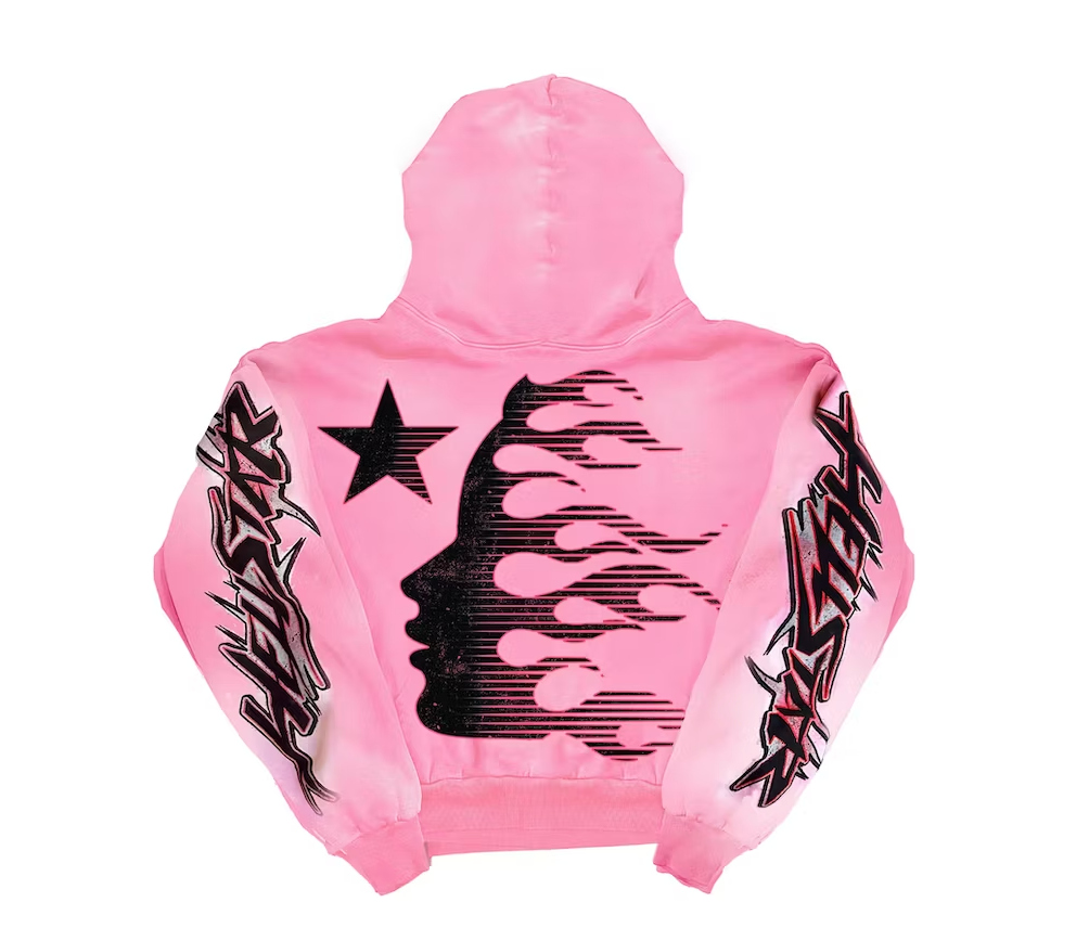 Hellstar Brainwashed Without Brain Hoodie Pink
