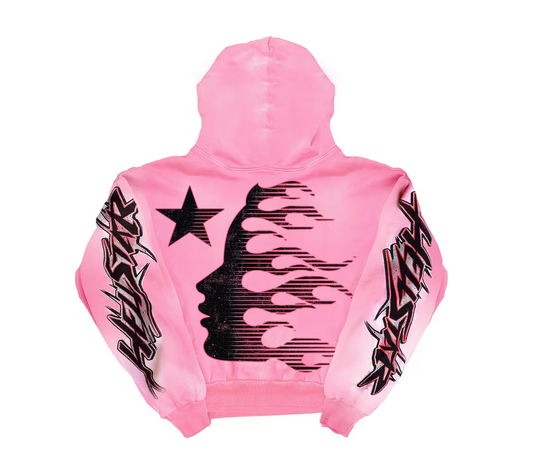 Hellstar Brainwashed Without Brain Hoodie Pink