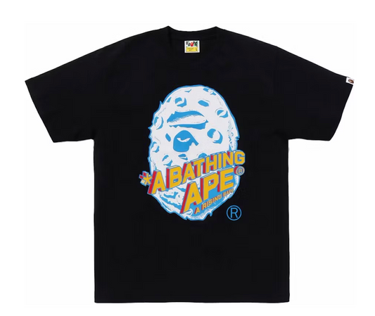 BAPE Moon Ape Head Tee Black