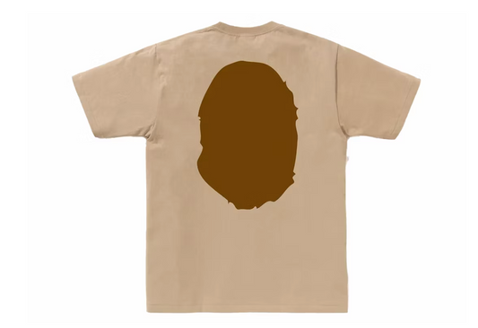 BAPE Big Ape Head Tee Beige